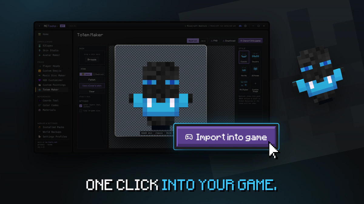 One click into your game.