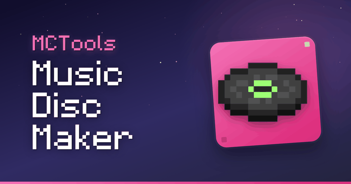 Music Isc Minecraft Music Disc Maker - Custom Music Packs | MCTools
